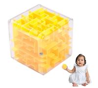 Cubo Laberinto - Juguete educativo de resolución de problemas, 3D para niños | Juego de Laberinto de Bolas, Juguete Cubo Educativo, Puzzle de Bolsillo, Desafío Cerebral Divertido para