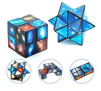Cubo Mágica 2 en 1,Cubo Infinito,Cubo Transformación Estrella,Juguetes Ciencia Popular Rompecabezas Mágicos para Niños y Adultos