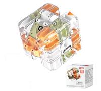 Cubo MáGico, Rompecabezas 3D, Laberinto, Laberinto De Bolas, Juego De Laberinto, Rompecabezas, Cubo, Máquina de Juego de Rompecabezas para Reducir El EstréS, Fomento del Desarrollo (Beige)