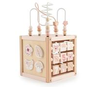 Cubo Motor BIECO REH Ella Madera Duradera FSC | Centro de Actividad de Cubo de Juego para Bebé Juego de Madera Montessori para Bebés a partir de 1 Año