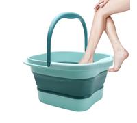 Cubo para bañeras de pies - bañera de pedicura de 15 litros, cubo de remojo de pies de gran espacio | Basino de spa para países portátiles con asa, ligero spa de pie plegable,