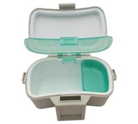 Cubo para cebo vivo Cubo para cebo aislado de doble capa Caja de señuelos de pesca ventilada con tapa y cerradura Caja de pesca portátil de ABS para entusiastas #1