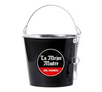 Cubo para Cerveza con Abridor Mejor Madre del Mundo Regalo Hombre Mamá Día de la Madre Cumpleaños (Sin Cervezas)