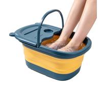 Cubo para Remojar Pies Bañera plegable de con lavado y masaje | Cubo Spa para Baño de Pies Apartamento, residencia, hotel, centro spa, hogar, baño, viaje, hombres y mujeres Azul violáceo