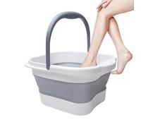 Cubo para valores de pie - 15 l Pedicura Pedicura Pedicura Spa, bañera de gran capacidad | Basino de remojo multiusos con asa, cubo de agua para lavandería de viaje portátil, remojo para el