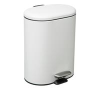 FIVE Silifex Cubo Pedal Acero Inoxidable Siliflex 6 L Blanco, Metal, 30,5x24,2x15,5 cm
