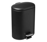 FIVE Silifex Cubo Pedal Acero Inoxidable Siliflex 6 L Negro, Metal, 30,5x24,2x15,5 cm