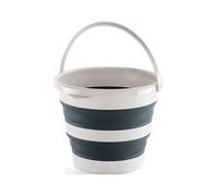 Mery Cubo plegable con asa 12 L PP+thermoplástico Gris claro/oscuro 35x26 cm plegado 35x6,50 cm