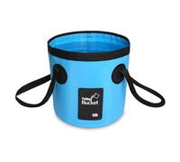 Cubo plegable, balde plegable, cubos plegables,cubo plegable para cuenco, 12 L,azul, fiesta y jardín ,cubo plegable hecho de tela de lona duradera para acampar, pescar