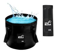 Cubo Plegable Cubeta, 20L Cubo Multifuncional PortáTil Plegable para Agua, Cubos Plegabl para Lavabo de Ducha, Cubos plegabl para Pesca con Asa, para Viajes, Senderismo, Pesca, Paseos en Bote
