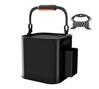 Cubo plegable de cebo de pesca, cubo de protección para peces, cubo de pesca plegable de EVA a prueba de fugas, para jardinería, camping