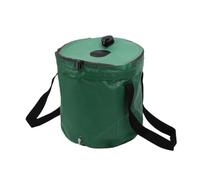 Cubo Plegable de Lluvia 20L, Colector de Agua Portátil de PVC | Capa Triple de PVC, Filtro Superior de Malla, Espiga de Rosca, Se Adapta a Jardín Césped Patio, Se Pliega Plano para