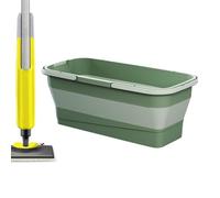 Cubo plegable para fregona: silicona plegable, cubo de limpieza, práctica cesta rectangular de larga duración para fregona | Producto de calidad, herramienta de limpieza portátil para cocina, baño, Pa