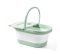 Cubo Plegable Para Remojo De Pies Cubo plegable for baño de pies, lavabo for masaje , bañera for el hogar, cubo for for adultos, for remojo(Light green)