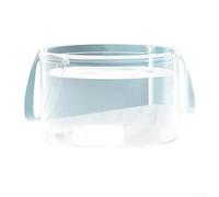 Cubo plegable portátil para aventuras al aire libre, camping y picnics, diseño transparente para comprobar fácilmente el contenido, gran capacidad para varios usos (L)