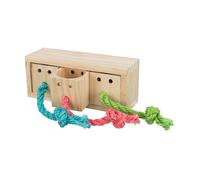 Cubo porta snack in legno 16×6×7cm per conigli e roditori Trixie