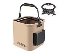 Cubo portátil para Peces, Cubo de Pesca, 8 l/13 l, contenedor Plegable para Pescador, contenedor de Almacenamiento para Caza de Peces, EVA