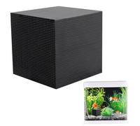 Cubo purificador de Canal de Agua, 4x4x4 Pulgadas, filtración Fuerte, Tanque de Agua Reutilizable de Carbono para Acuario con Estructura de Panal para estanques, peceras.