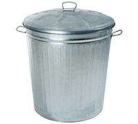 Cubo Recoger Ceniza con Tapa Y Mango de Metal Cubo de Basura Bin 18L