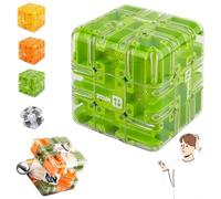 Cubo Rompecabezas 3D Laberinto, Mágico Laberinto: Juguete Educativo para Aliviar El Estrés, Rompecabezas, Laberintos, Bolas, Cubos De Inteligencia, Pensamiento Lógico, Educación Antiestrés(#D)