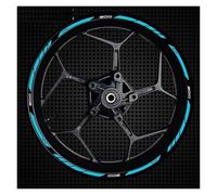 Cubo Rueda Calcomanías Rueda Rayas Adhesivas Reflectantes Anillo Exterior Borde Grueso Motocicleta para Z900(Style 17)