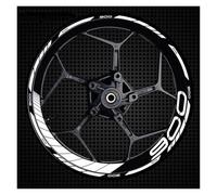 Cubo Rueda Calcomanías Rueda Rayas Adhesivas Reflectantes Anillo Exterior Borde Grueso Motocicleta para Z900(Style 5)