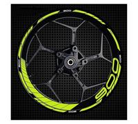 Cubo Rueda Calcomanías Rueda Rayas Adhesivas Reflectantes Anillo Exterior Borde Grueso Motocicleta para Z900(Style 4)