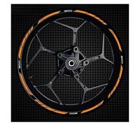 Cubo Rueda Calcomanías Rueda Rayas Adhesivas Reflectantes Anillo Exterior Borde Grueso Motocicleta para Z900(Style 14)