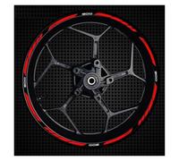 Cubo Rueda Calcomanías Rueda Rayas Adhesivas Reflectantes Anillo Exterior Borde Grueso Motocicleta para Z900(Style 16)