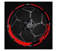 Cubo Rueda Calcomanías Rueda Rayas Adhesivas Reflectantes Anillo Exterior Borde Grueso Motocicleta para Z900(Style 6)