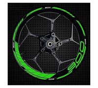 Cubo Rueda Calcomanías Rueda Rayas Adhesivas Reflectantes Anillo Exterior Borde Grueso Motocicleta para Z900(Style 2)