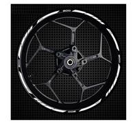Cubo Rueda Calcomanías Rueda Rayas Adhesivas Reflectantes Anillo Exterior Borde Grueso Motocicleta para Z900(Style 13)