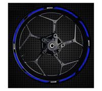 Cubo Rueda Calcomanías Rueda Rayas Adhesivas Reflectantes Anillo Exterior Borde Grueso Motocicleta para Z900(Style 3)