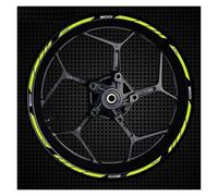 Cubo Rueda Calcomanías Rueda Rayas Adhesivas Reflectantes Anillo Exterior Borde Grueso Motocicleta para Z900(Style 7)