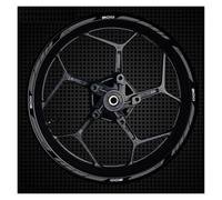 Cubo Rueda Calcomanías Rueda Rayas Adhesivas Reflectantes Anillo Exterior Borde Grueso Motocicleta para Z900(Style 1)