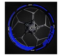 Cubo Rueda Calcomanías Rueda Rayas Adhesivas Reflectantes Anillo Exterior Borde Grueso Motocicleta para Z900(Style 15)