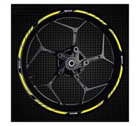 Cubo Rueda Calcomanías Rueda Rayas Adhesivas Reflectantes Anillo Exterior Borde Grueso Motocicleta para Z900(Style 8)