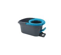 SP Berner - Cubo de Limpieza Tornado - Escurridor Rotatorio de Pedal - Sistema Fácil Vertido - Protección Salpicaduras - Capacidad 12 L - con Mopa y Palo - Fabricado en España con Plástico Reciclado