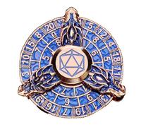 Cubo único, moneda de dados | únicos dados poliédricos geniales, dados de juego de rol, dados de metal, juguete inquietante de aleación de zinc para juegos de mesa de pub