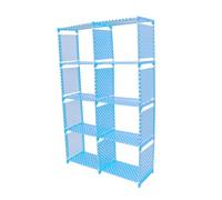 Cubos apilables ajustables con marco de metal, estantería ajustable para libros, zapatos y artículos diversos, estantería y estante de almacenamiento con bonito diseño