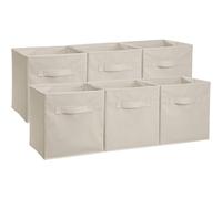 Cubos de almacenamiento plegables para comercio electrónico: cestas de tela plegables, organizadores para guardería, hogar y oficina (paquete de 2)