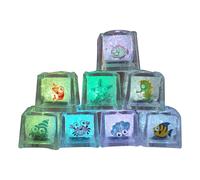 Cubos De Baño Iluminados - Cubos De Baño Iluminados Multicolores Cubitos De Hielo LED, Cubitos De Hielo Iluminados | Cubos De Agua De Baño Iluminados Para Niños, Familia, Amigos, Hogar.