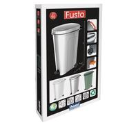 Cubos De Basura 100 Lt. Sujetador De Bolsa + Asa Bama 40010 Hecho En Italia