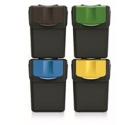 Cubos de basura 4x20L Keden ISWB20S4 Set de separación de residuos