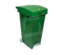 Cubos De Basura Con Ruedas Y Pedal 80LT Diferenciado Varios Colores