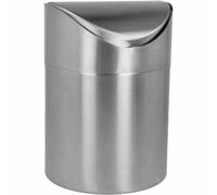 Cubos De Basura De Acero Inoxidable Plateado Mini Para Comida Y Restos De Comida