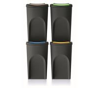 Cubos de basura Keden IKWB35S4 Sortibox 4x35L para separación y reciclaje