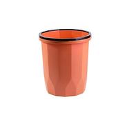 Cubos de basura multifuncionales con aro a presión para el hogar sala de estar luz de lujo clasificación de almacenamiento tubo de almacenamiento dormitorio aseo baño papelera para oficina (naranja)
