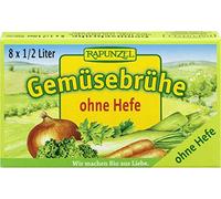 Cubos de Caldo-Vegetales sin Contenido de Levadura (Verde Claro) BIO 8x10 g - Rapunzel