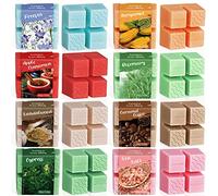 Cubos de cera de soja para quemador calentador de velas, tartas de cera veganas de larga duración, para uso doméstico y oficina, juego de regalo de fragancia hecha a mano para cumpleaños, 8 aromas